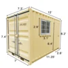 Conteneur d'expédition cubique de 12' – Image 7