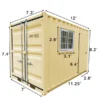 Conteneur d'expédition cubique de 12' – Image 2