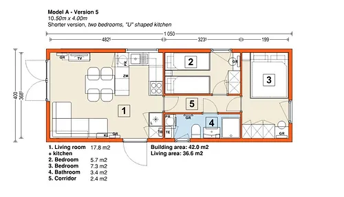 Mobil-Home 37 m² - 42 m² en Standard Clé en Main – Image 3