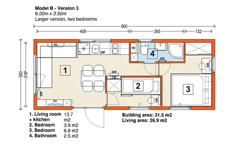 Mobil-home B 23 m² - 31 m² en standard clé en main – Image 5