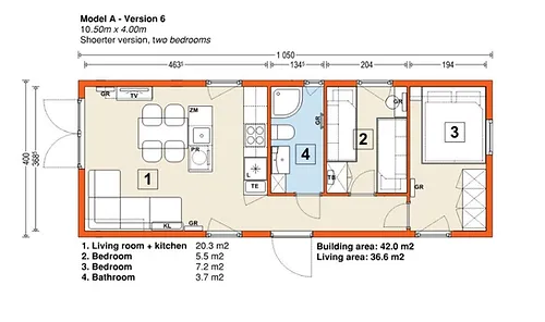 Mobil-Home 37 m² - 42 m² en Standard Clé en Main – Image 2