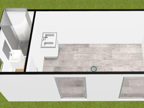 Maison d'été sans autorisation 17m2 avec salle de bain et cuisine – Image 3