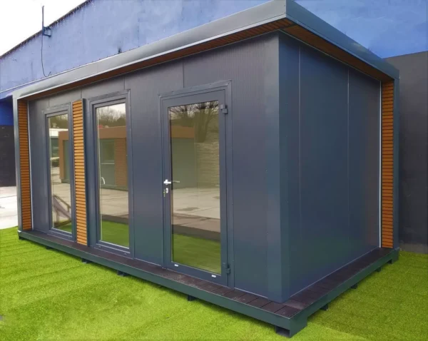 Conteneur de bureau Conteneur d'habitation Abri de jardin - 6 x 3m avec chauffage – Image 5